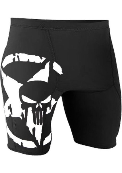 Dijital Baskılı Punisher Tasarım Rashguard Şort Rgs320