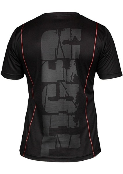 Dijital Baskılı Tiger Bisiklet Yaka Spor T-shirt Fgt063