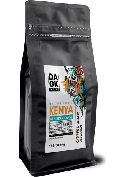 Kenya Çekirdek Kahve 1000G (%100 Arabica)