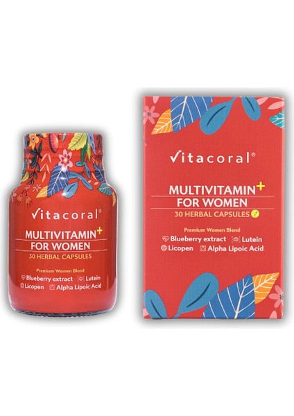 Multivitamin For Women 30'lu Bitkisel Kapsül