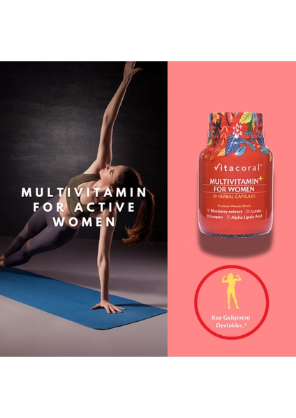 Multivitamin For Women 30'lu Bitkisel Kapsül