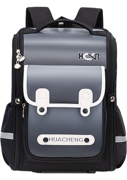 Ilkokul Çantaları Erkekler ve Kızlar Için Omurga Koruması ve Yük Azaltma Gradyan Hafif Büyük Kapasiteli Sırt Çantası (Yurt Dışından)