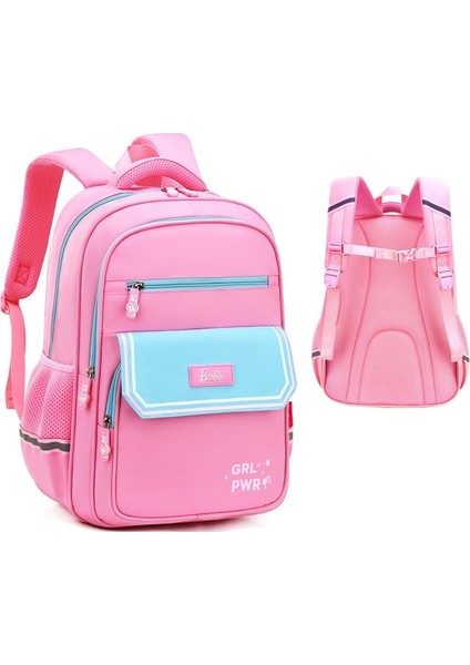 Ilkokul Öğrencilerine Yönelik Okul Çantaları, Omurga Korumalı ve Yükü Azaltan Büyük Kapasiteli Kız Çocuk Sırt Çantaları (Yurt Dışından)