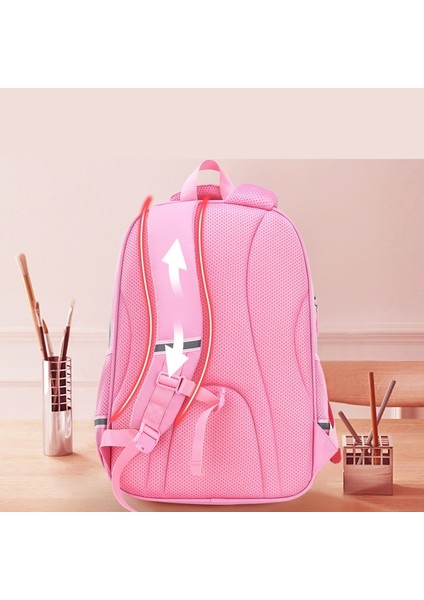 Ilkokul Öğrencilerine Yönelik Okul Çantaları, Omurga Korumalı ve Yükü Azaltan Büyük Kapasiteli Kız Çocuk Sırt Çantaları (Yurt Dışından) modelleri