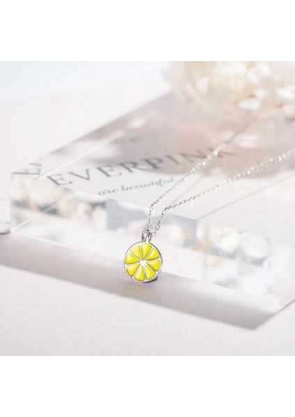 925 Ayar Limon Gümüş Kadın Kolye