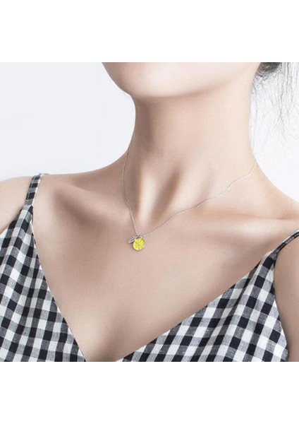 925 Ayar Limon Gümüş Kadın Kolye