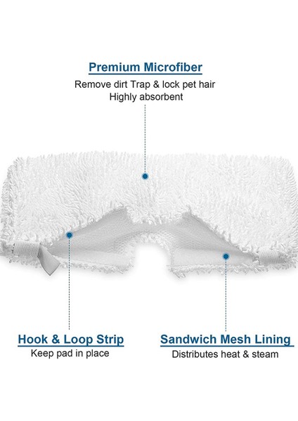 Yedek Parçalar Paspas Pedi Için Uyumlu S3500 S3501 S3550 S3901 SE450 Buharlı Paspas Aksesuarları Paspas Bezi Pedleri (Yurt Dışından) fiyatları