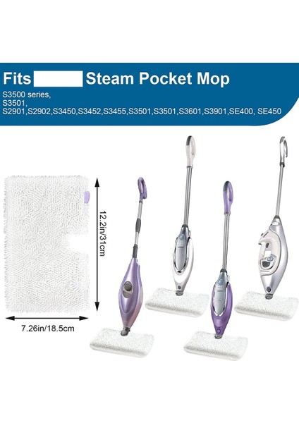 Yedek Parçalar Paspas Pedi Için Uyumlu S3500 S3501 S3550 S3901 SE450 Buharlı Paspas Aksesuarları Paspas Bezi Pedleri (Yurt Dışından) modelleri