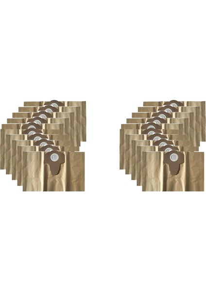 Vakum Torbaları Islak ve Kuru Elektrikli Süpürgeler Için 20 Filtre Toz Torbası Pnts 1250 Pnts 1250/9 Pnts 1300 Pwd 12 A1 (Yurt Dışından)