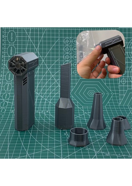 Mini Turbo Jet Fan Turbo Fan 110.000 Rpm Yüksek Hızlı Kanal Fanlı Güçlü Üfleyici Elektrikli Süpürge (Deluxe Kit) (Yurt Dışından)