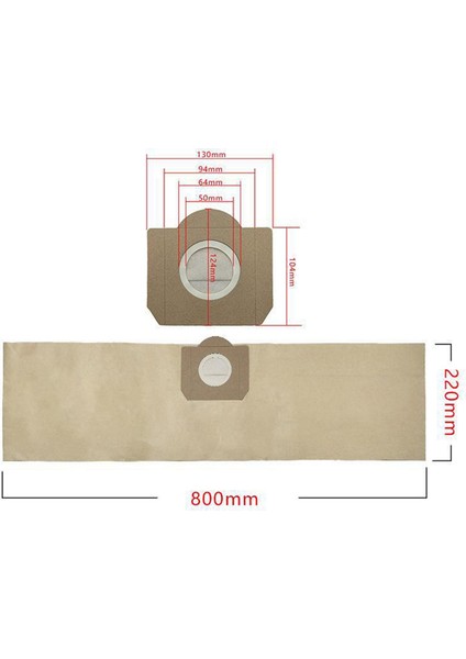 Kağıt Toz Torbaları Wd3 WD3300 Mv3 SE4001 SE4002 6.959-130 A2200 A2500 A2600 A2900 Elektrikli Süpürge Çöp Torbaları (Yurt Dışından) fırsatları