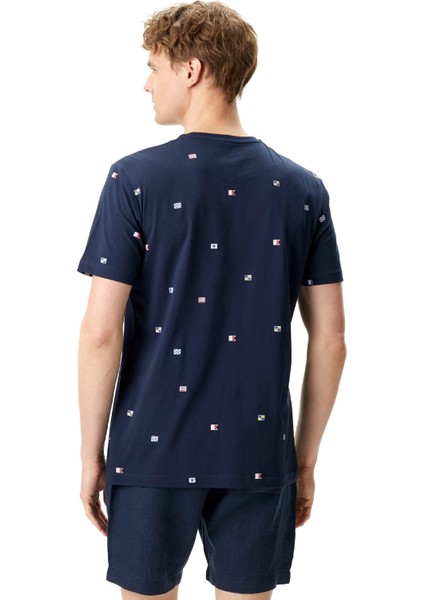 Nautıca Erkek Lacivert Standart Fıt Kısa Kollu T-Shırt V45222T.4NV fiyatları