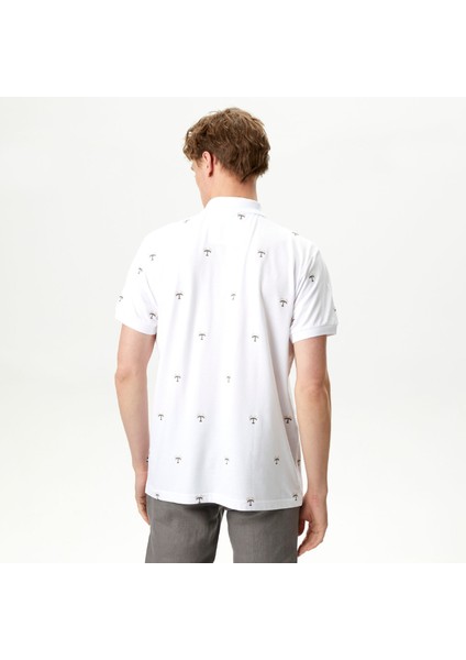 Nautıca Erkek Beyaz Classıc Fıt Kısa Kollu Desenli Polo K45320T.1BW fiyatları