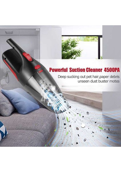 El Süpürgesi, Yüksek Güçlü El Süpürgesi, Li-Ion ile Güçlendirilmiş Mini Elektrikli Süpürge Şarj Edilebilir Hızlı Şarj, Ev ve Araba Temizliği Için Araba Süpürgesi (Yurt Dışından) fiyatları