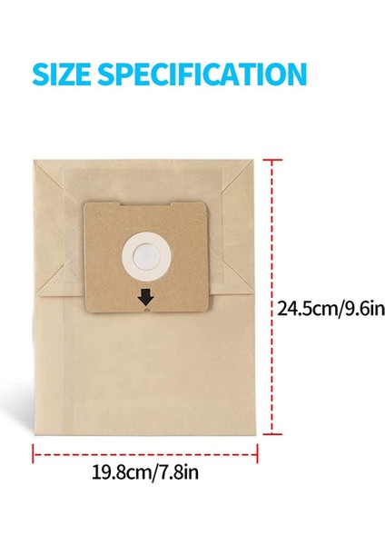 20 Adet Yedek Elektrikli Süpürge Toz Torbaları 4122 Serisi 2154A 2154W Teneke Kutu Vakum Için Uyumlu (Yurt Dışından) fiyatları