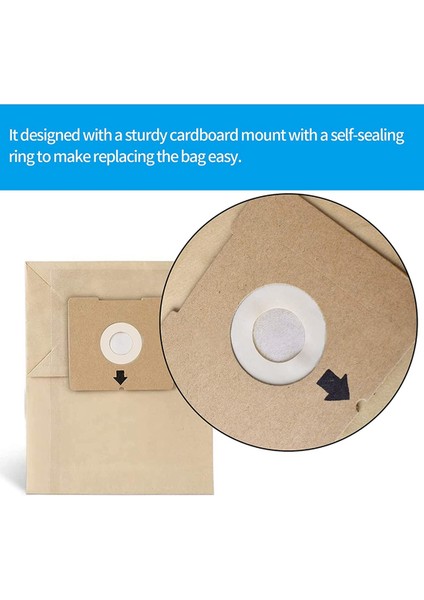 20 Adet Yedek Elektrikli Süpürge Toz Torbaları 4122 Serisi 2154A 2154W Teneke Kutu Vakum Için Uyumlu (Yurt Dışından) modelleri