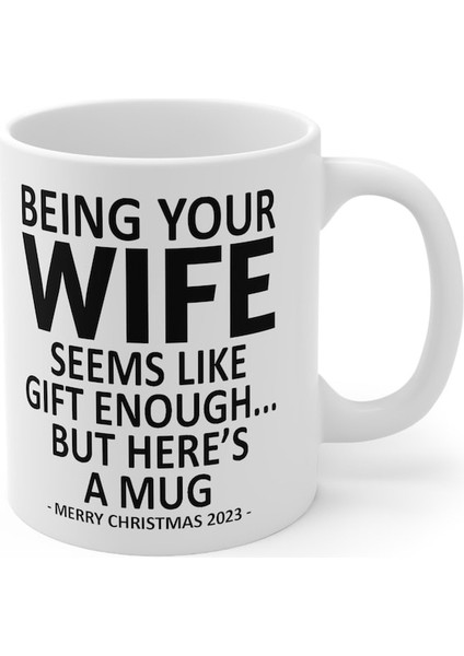 Eşin Olmak Komik Hediye Gibi Görünüyor Yeterince Kupa, Kahve Kupa, Hediye, Ingilizce Kahve Kupa fiyatları