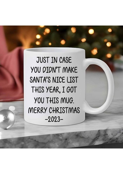 Her Ihtimale Karşı Komik Noel Baba Listesi Noel Hediyesi Seramik Kahve Kupa - Ingilizce Kahve Kupa modelleri