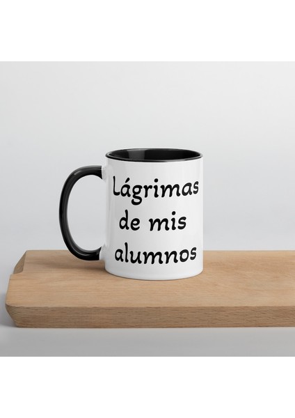 Lágrimas De Mis Alumnos Kupa Bardak - Içi Renkli Kupa - Ingilizce Kahve Kupa modelleri