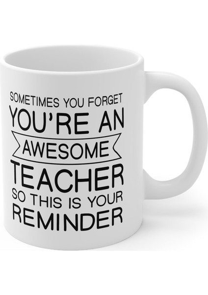 Harika Öğretmen Hediyesi Beyaz Seramik Kahve Kupa, Doğum Günü Hediyeleri, Ingilizce Kahve Kupa modelleri