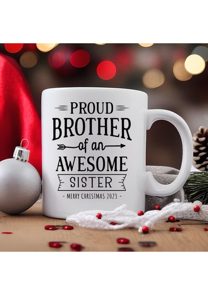 Harika Kız Kardeşin Gururlu Kardeşi Komik Kardeş Hediye Beyaz Seramik - Ingilizce Kahve Kupa modelleri