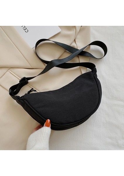 Naylon Messenger Çanta Basit Omuz Kanvas Çanta (Yurt Dışından)