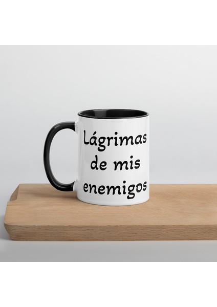 Lágrimas De Mis Enemigos Kupa - Içi Renkli Kupa - Ingilizce Kahve Kupa modelleri