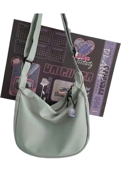 Şeker Rengi Çok Yönlü Basit Omuz Messenger Çanta (Yurt Dışından)