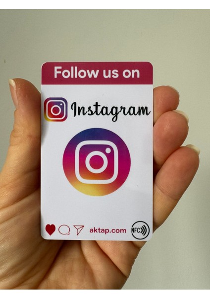 Yorum Kartı Instagram Follower Card Nfc Card