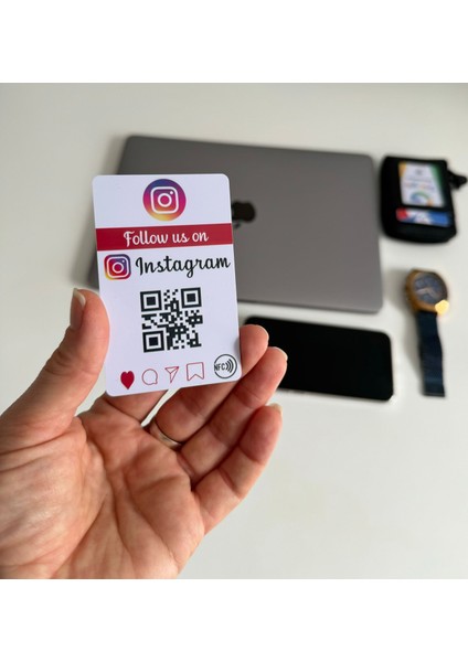 Yorum Kartı Instagram Follower Card Nfc Card