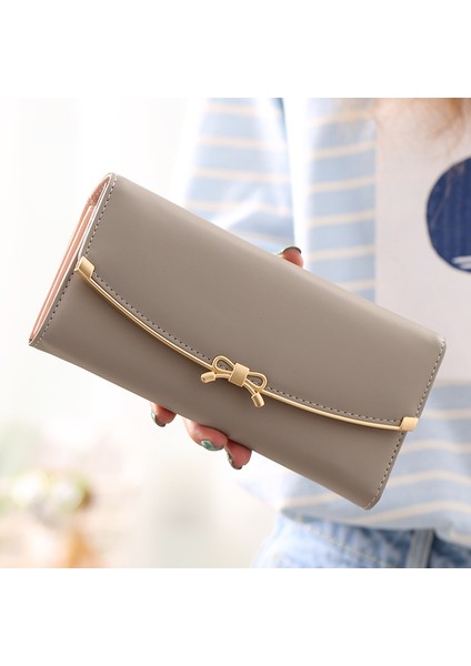 Bayanlar Uzun Klip Büyük Fatura Çok Fonksiyonlu Cüzdan (Yurt Dışından)