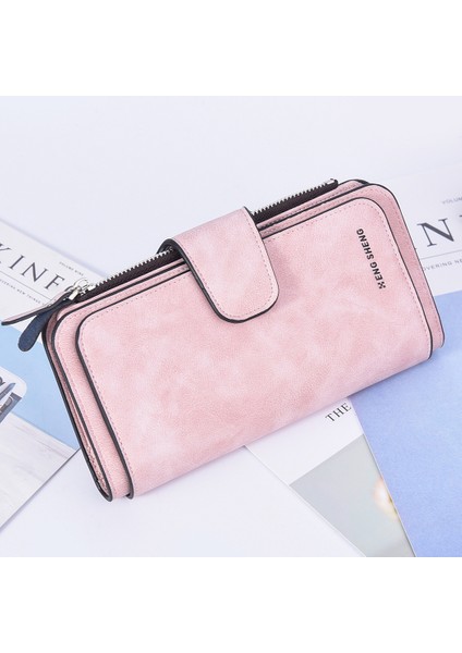 Üç Katlı Uzun Mat Kartlık Tokalı Cüzdan Madeni Para Cüzdanı (Yurt Dışından) fiyatları