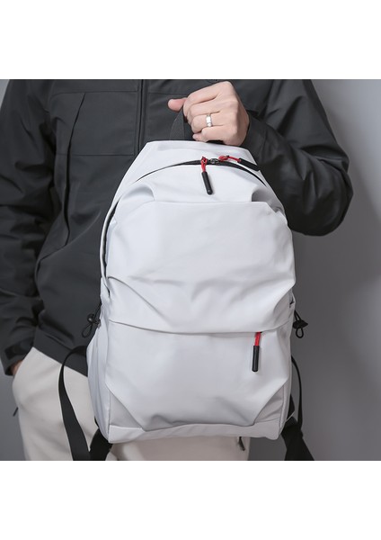 Katlanmış Düz Renk Su Geçirmez Erkek ve Kadın Büyük Kapasiteli Bilgisayar Sırt Çantası (Yurt Dışından) fiyatları