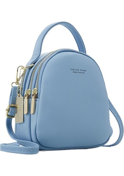 Düz Renk Kadın Gündelik Çanta Basit Büyük Kapasiteli Kadın Omuz Çantası (Yurt Dışından)