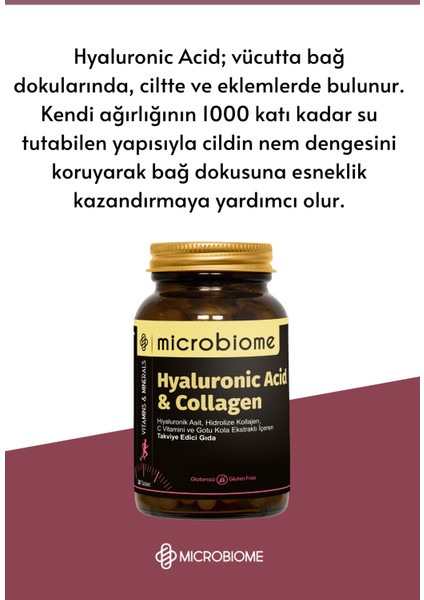 Hyaluronic Acid & Collagen 30 Tablet