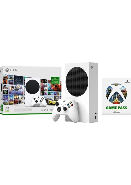 Series S 512GB Oyun Konsolu + 3 Ay Gamepass Ultimate Microsoft Türkiye Garantili