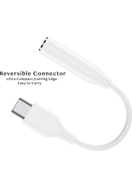 Xiaomi Uyumlu Kulaklık Dönüştürücü Connector 3.5mm To Type-C Adaptör
