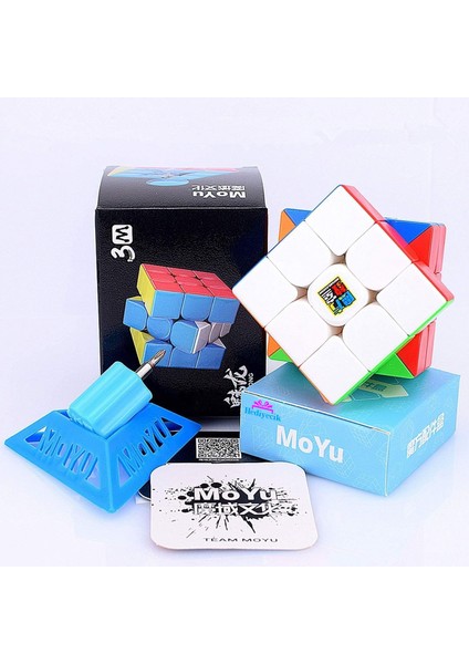 Moyu Speed 3m 3x3 Mıknatıslı Manyetik Zeka Küpü Akıl Küpü Rübik Küp Stickerless