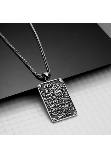 Gümüş Ayetel Kürsi Kolye fiyatları