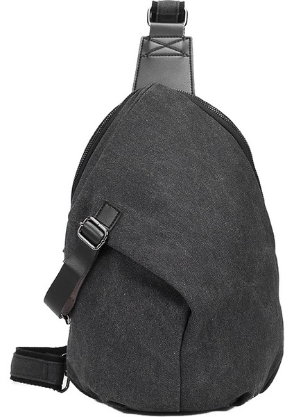 Messenger Çanta Erkek Çok Fonksiyonlu Kanvas Göğüs Çantası Omuz Çantası (Yurt Dışından)