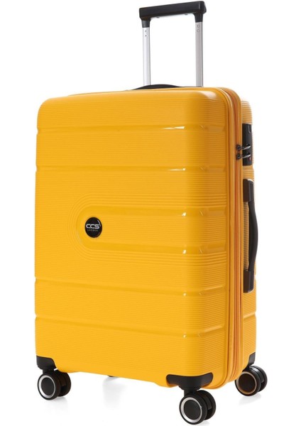 5241 Polipropilen 3 Lü Valiz Seti Sarı modelleri