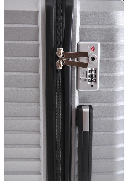 BÜYÜK BOY VALİZ PP 5235-L GÜMÜŞ