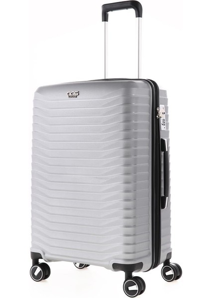 ORTA BOY VALİZ PP 5235-M GÜMÜŞ