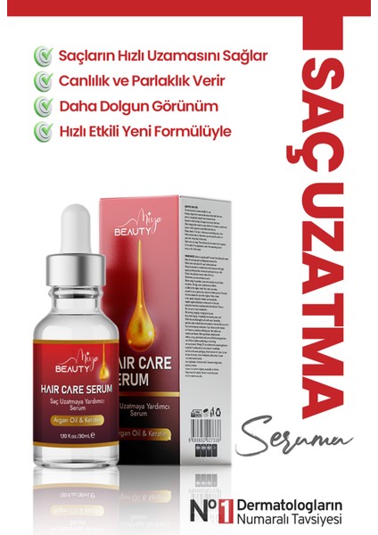 Serumu ArganKeratin Özlü Saç Saç Serumu 30 ml