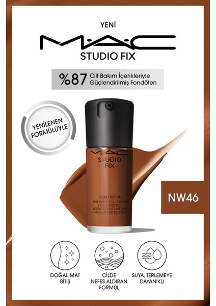 STUDIO FIX FLUID SPF 15 MAT FONDÖTEN-NW46 30 ml