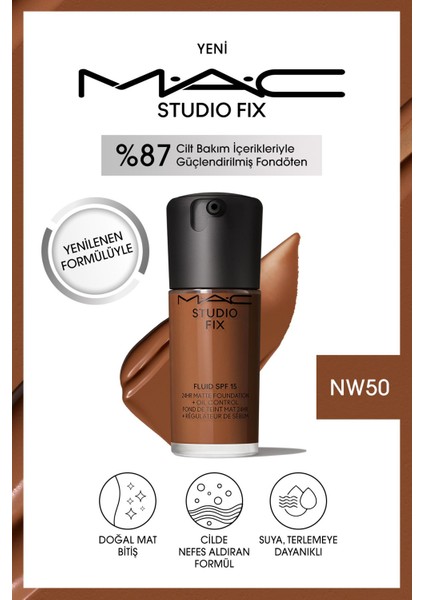 STUDIO FIX FLUID SPF 15 MAT FONDÖTEN-NW50 30 ml