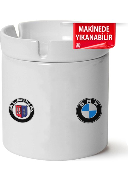 Bmw Alphina Logo Baskılı Porselen At-Söndür Küllük (Kl-Otmbl-Bmw)