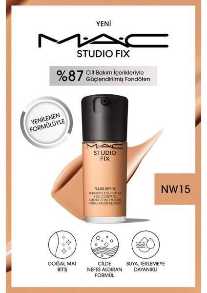 STUDIO FIX FLUID SPF 15 MAT FONDÖTEN-NW15 30 ml