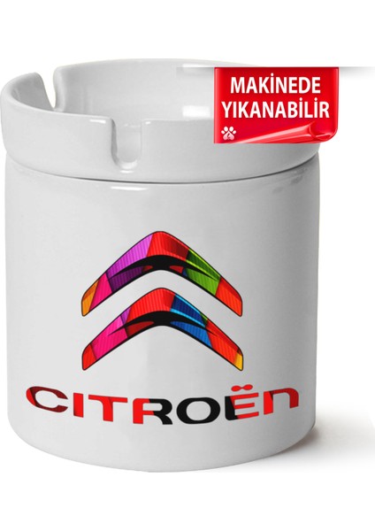 Citroen Logo Baskılı Porselen At-Söndür Küllük (Kl-Otmbl-Ctrn)