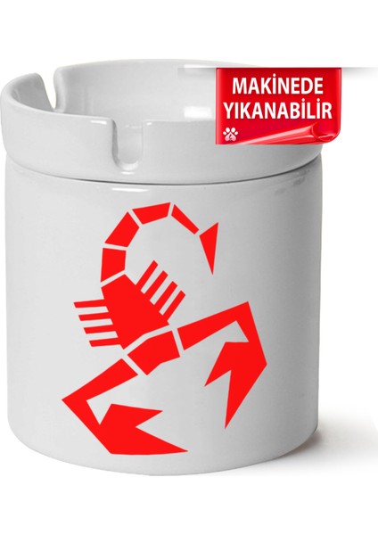 Fiat Abart Logo Baskılı Porselen At-Söndür Küllük (Kl-Otmbl-Fiat)